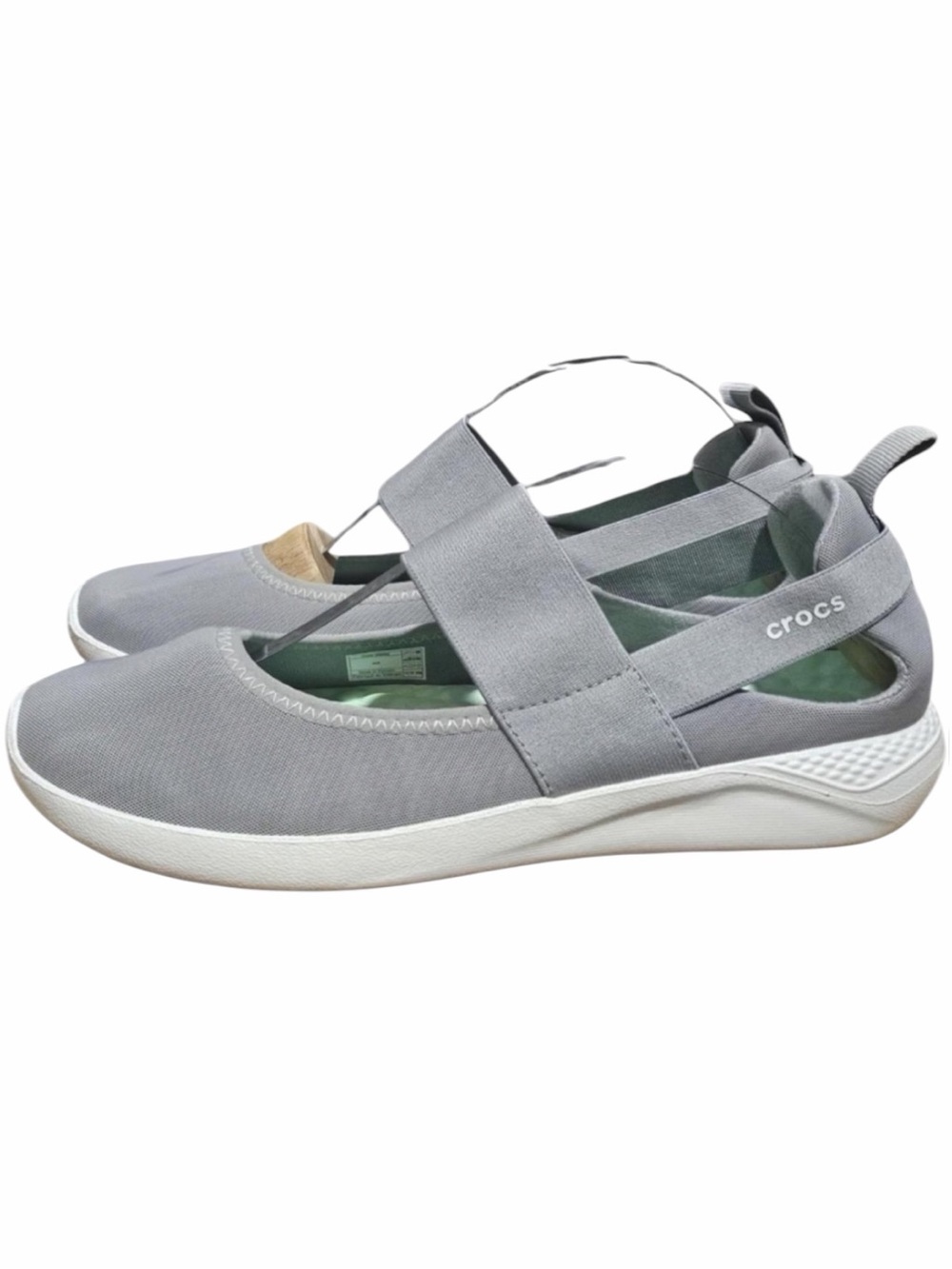 Crocs LiteRide Mary Jane Gray Comfort Walking Shoes Women’s Size 9